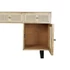 Kép 7/10 - Íróasztal mangófa, rattan 130x50x76 cm natúr, fekete