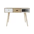 Kép 7/7 - Íróasztal mdf 100x50x76 cm barna, fehér
