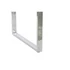 Kép 3/8 - Íróasztal mdf, fém 120x55x76 cm fehér, ezüst