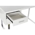 Kép 5/8 - Íróasztal mdf, fém 120x55x76 cm fehér, ezüst