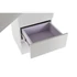 Kép 5/11 - Íróasztal mdf, fém 150x120x75 cm fehér, natúr