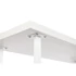 Kép 8/11 - Íróasztal mdf, fém 150x120x75 cm fehér, natúr