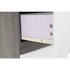 Kép 6/11 - Íróasztal mdf, fém 150x120x75 cm szürke, natúr
