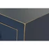 Kép 4/8 - Íróasztal mdf, fenyő, fém 110x35x78 cm kék, arany