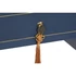 Kép 6/8 - Íróasztal mdf, fenyő, fém 110x35x78 cm kék, arany