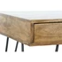 Kép 6/7 - Íróasztal rózsafa, fém 115x55x76 cm natúr, fekete