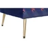 Kép 5/8 - Kanapé poliészter, fém 130x70x80 cm lila, arany
