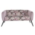 Kép 2/8 - Kanapé poliészter, fém 140x71x71 cm pink, fekete