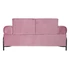 Kép 8/8 - Kanapé poliészter, fém 154x76x76 cm pink, fekete