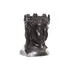 Kép 2/4 - Kaspó Buddha poly 20,5x20x30 cm szürke