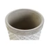 Kép 4/4 - Kaspó alátéttel cement 12,5x12,5x11,5 cm szürke
