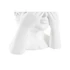 Kép 4/4 - Kaspó poly 16,5x16x21 cm fehér, arany 3 féle