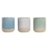 Kép 2/4 - Kaspó porcelán 10x10x12 cm színes 3 féle