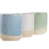 Kép 3/4 - Kaspó porcelán 10x10x12 cm színes 3 féle