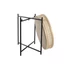 Kép 4/4 - Kaspó rattan, fém 43x43x46 cm natúr, fekete