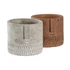 Kép 3/4 - Kaspó szett arc cement 17x17x15 cm barna, szürke 2 féle S/2