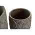 Kép 4/4 - Kaspó szett cement 20,5x20,5x20,5 cm szürke S/2