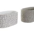 Kép 3/5 - Kaspó szett cement 23x12,5x11 cm fehér, szürke 2 féle S/2