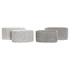 Kép 5/5 - Kaspó szett cement 23x12,5x11 cm fehér, szürke 2 féle S/2