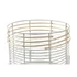 Kép 3/5 - Kaspó szett fém, rattan 25x25x32 cm fehér, natúr S/2