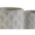 Kép 3/4 - Kaspó szett leveles cement 17x17x16 cm szürke S/2