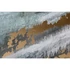 Kép 4/5 - Kép absztrakt hungarocell, vászon 103x4,5x143 cm zöld, arany 2 féle