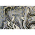 Kép 4/4 - Kép absztrakt hungarocell, vászon 60x3x90 cm arany, fekete 2 féle