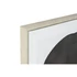 Kép 3/6 - Kép absztrakt hungarocell, vászon 84x4,5x124 cm szürke, fehér 2 féle