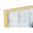Kép 3/5 - Kép absztrakt üveg, alumínium 80x2,5x120 cm kék, arany 2 féle