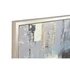 Kép 3/4 - Kép absztrakt vászon, hungarocell 131x3,8x131 cm színes
