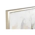 Kép 3/4 - Kép absztrakt vászon, hungarocell 131x3,8x156 cm fehér, kék