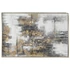 Kép 2/5 - Kép absztrakt vászon, hungarocell 187x3,8x126 cm fekete, fehér