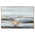 Kép 2/5 - Kép absztrakt vászon, hungarocell 187x3,8x126 cm kék, arany