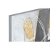 Kép 3/5 - Kép absztrakt vászon, mdf 60x2,8x80 cm kék, arany 2 féle