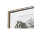 Kép 3/4 - Kép építészet üveg, hungarocell 56x3x46 cm fehér, fekete 2 féle