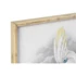 Kép 3/4 - Kép kakadu üveg, bambusz 50x2,8x70 cm bézs, zöld 2 féle
