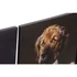 Kép 3/4 - Kép kutya napoleon vászon, mdf 40x1,8x50 cm fekete, színes 6 féle