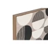 Kép 3/6 - Kép modern 3D vászon, bőr 80x2,4x80 cm fekete, bézs 2 féle