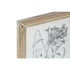 Kép 3/5 - Kép növényes üveg, mdf 30x2x40 cm színes 4 féle