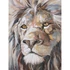 Kép 7/9 - Kép oroszlán vászon, fenyő 90x3,7x120 cm bézs, fekete 2 féle