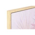 Kép 3/5 - Kép papagáj virág vászon, hungarocell 70x4x100 cm pink, zöld 2 féle