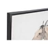 Kép 3/4 - Kép szett ló keretes hungarocell, vászon 120x4x60 cm szürke, fekete S/3