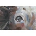 Kép 4/5 - Kép tehén vászon, fenyő 100x3,5x100 cm kék, pink 2 féle