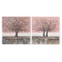 Kép 2/4 - Kép vászon, mdf 80x3x80 cm pink, arany 2 féle