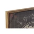 Kép 3/4 - Kép világtérkép mdf, bambusz 120x4x80 cm fekete, natúr