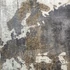 Kép 4/7 - Kép világtérkép vászon, fenyő, kézzelfestett 120x4x90 cm szürke, arany 2 féle