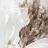 Kép 7/9 - Kép virágok vászon, fenyő, kézzelfestett 80x3,5x80 cm fehér, kék 2 féle