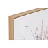Kép 3/5 - Kép virágok vászon, hungarocell 70x3,5x100 cm fehér, pink 2 féle