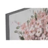 Kép 3/5 - Kép virágok vászon, mdf 60x2x60 cm fehér, pink 2 féle