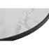 Kép 4/5 - Kisasztal fém, márvány 92x92x38 cm fekete, fehér
